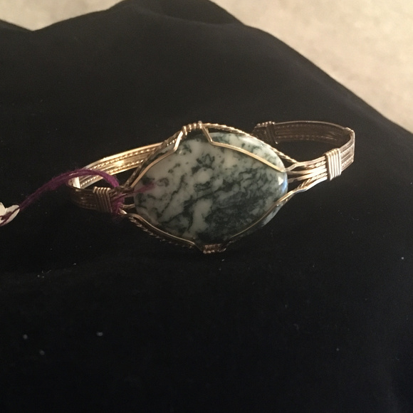 NEW~Moss Agate Bracelet - Picture 2 of 5
